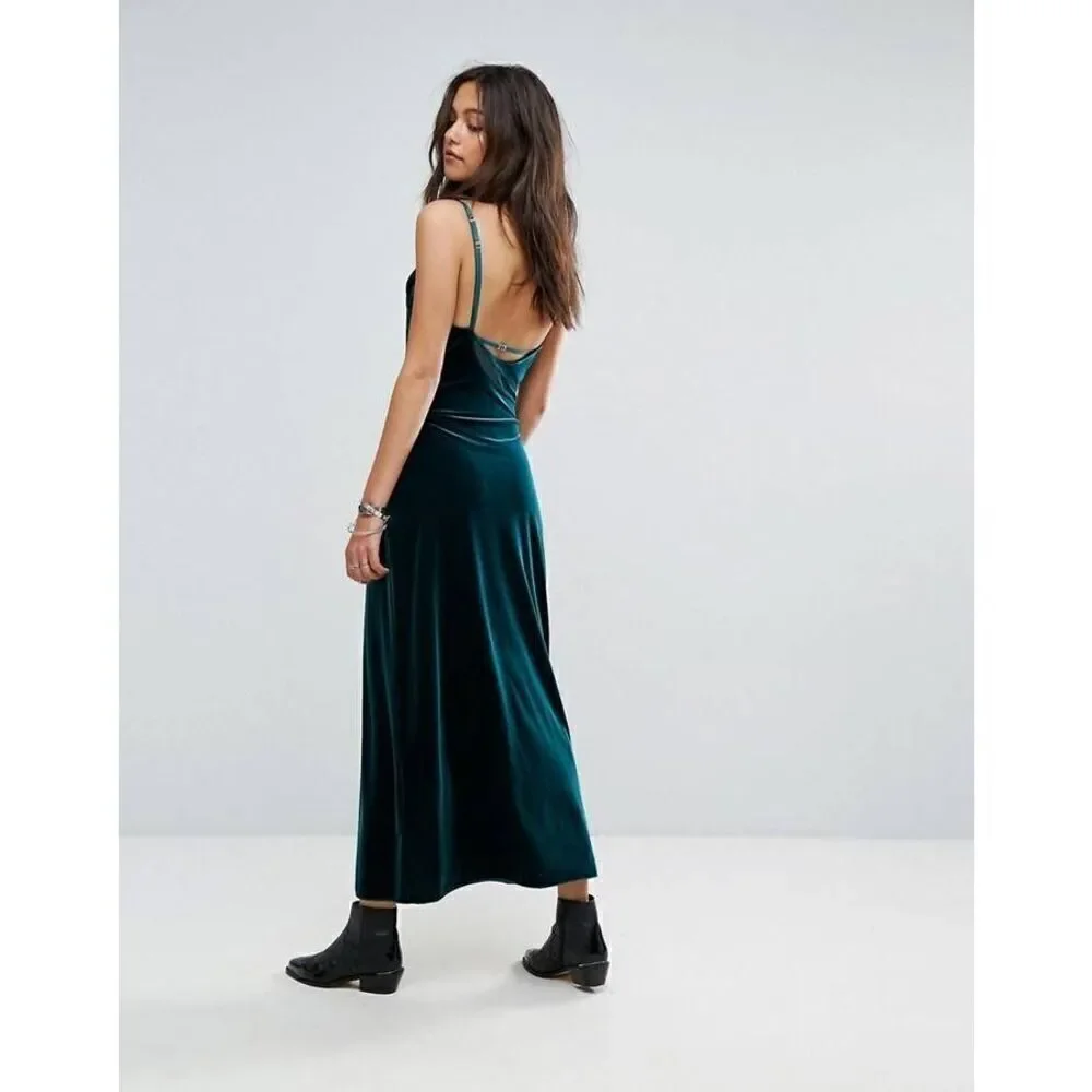 Free People Spliced Velvet Maxi Dress‎